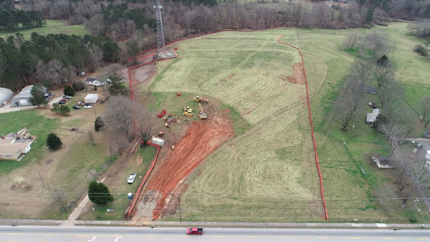 Silt fencing for erosion control