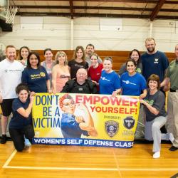 Women's self-defense class