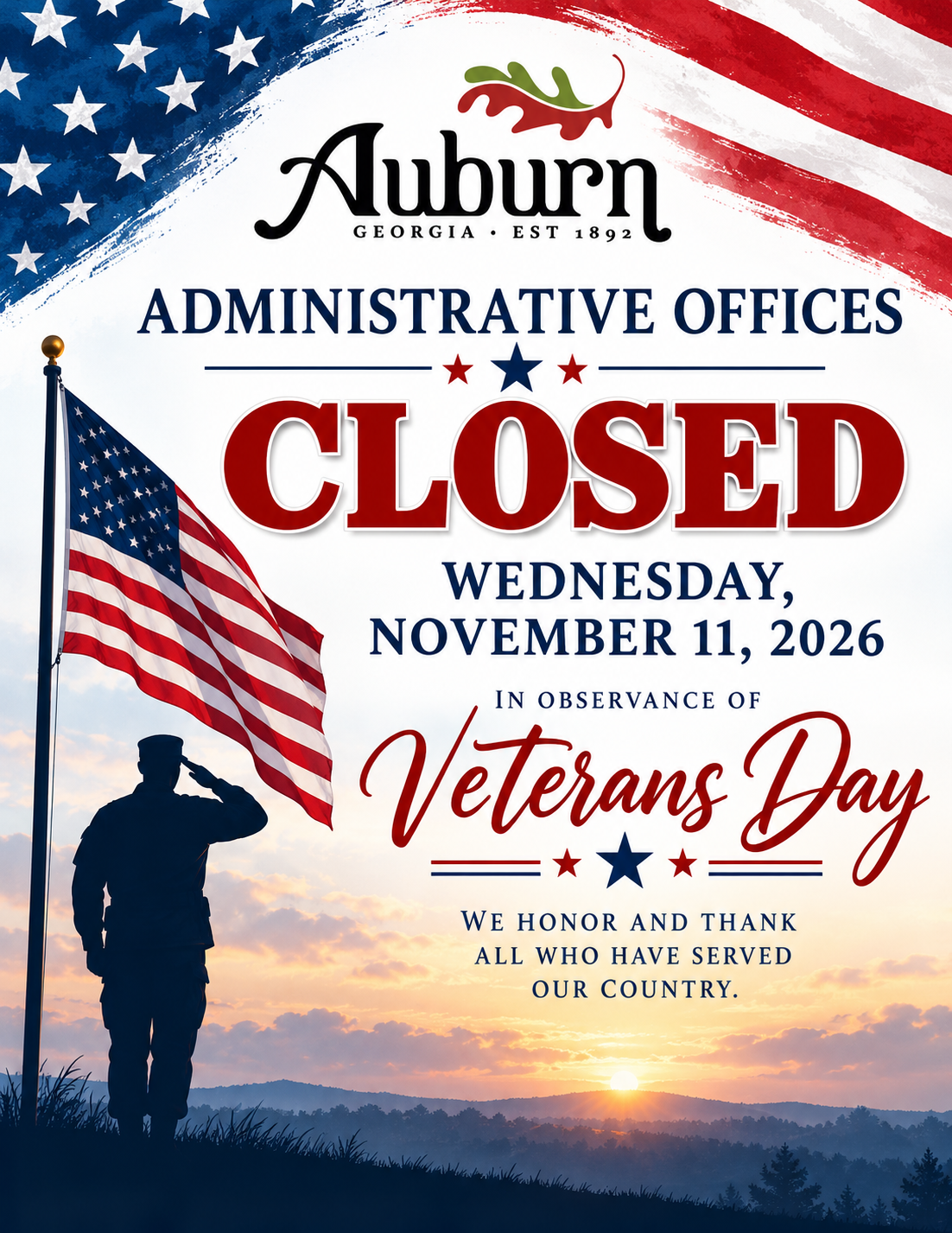 Administrative Offices Closed